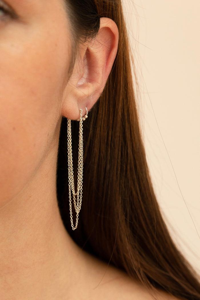 Yay Paris Fruits D'or Mini Creoles - Silver