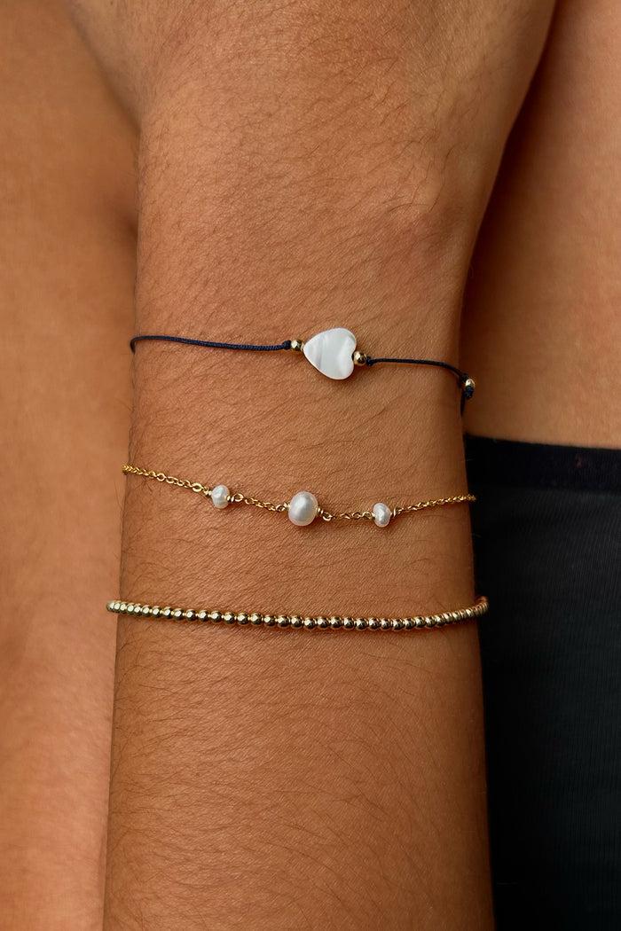 Yay Paris Heart Cord Bracelet - Blue