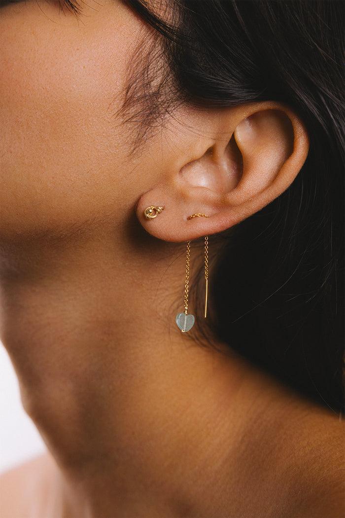Yay Paris Heart Earring - Aventurine