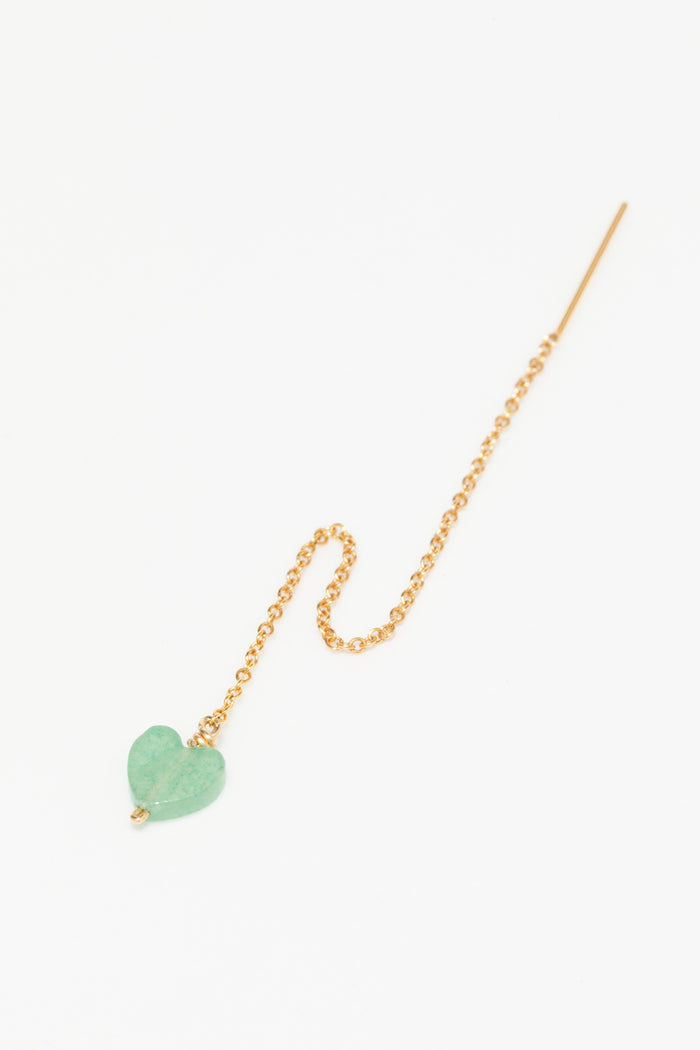 yay paris Heart earring - Aventurine
