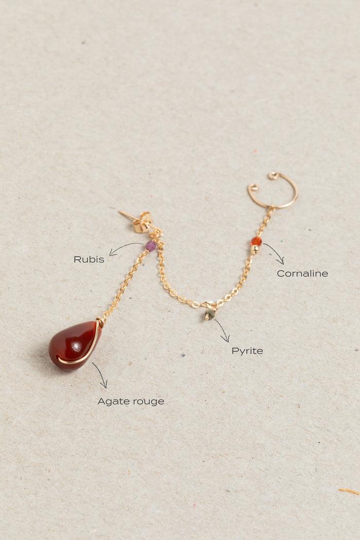 Yay Paris Joumana Ear Jewel - Flame