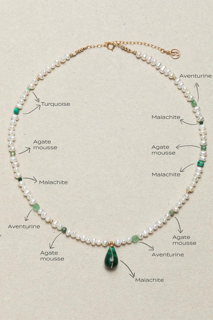 Yay Paris Joumana Necklace - Mint