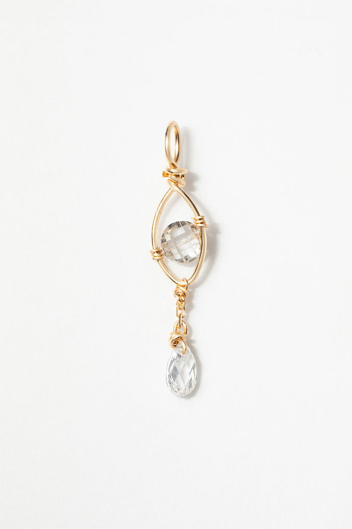 yay paris Kamsa Pendant - 750‰ Gold White Diamond