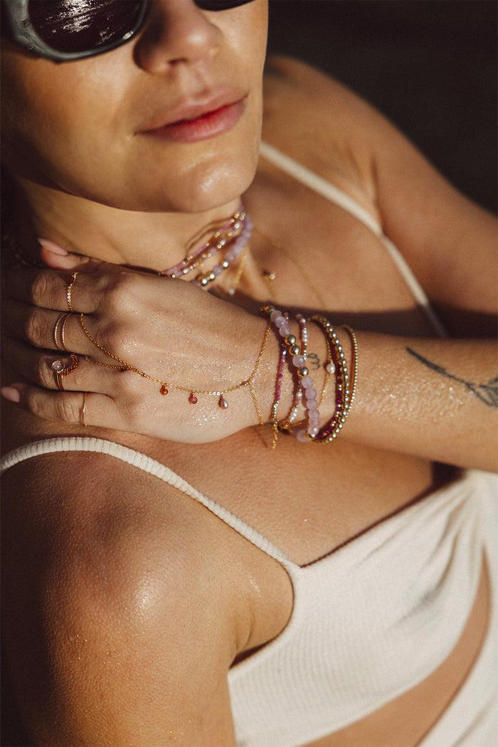 Yay Paris Lana Bracelet - Purple Jade