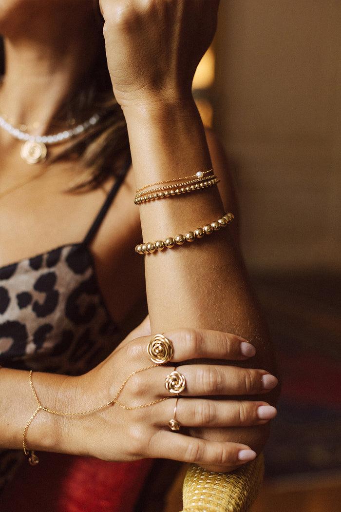 Yay Paris Lana Large Pearl Bracelet - Gold