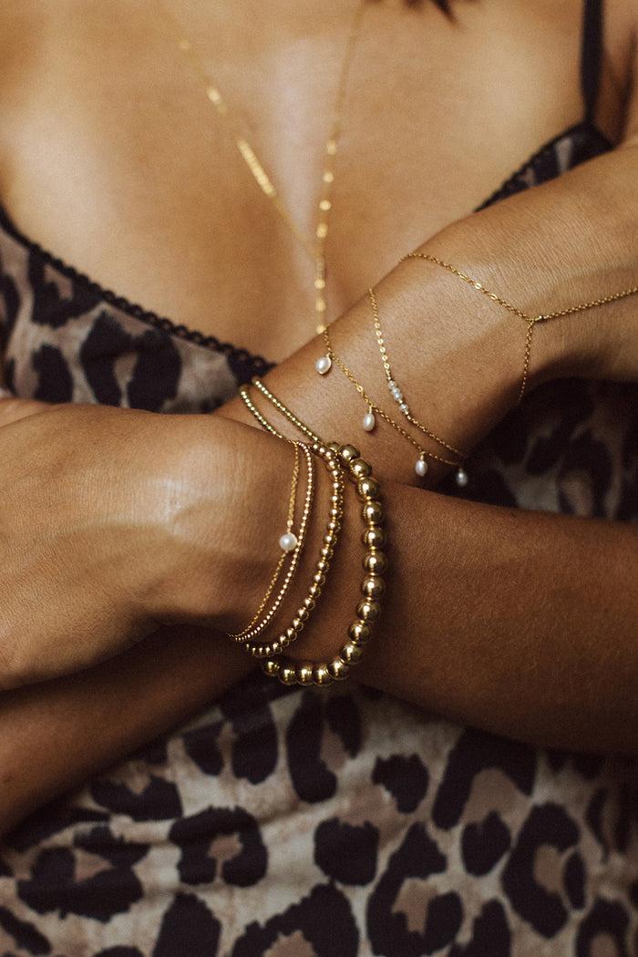 Yay Paris Lana Large Pearl Bracelet - Gold