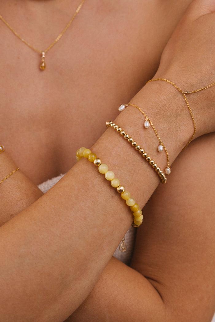 Yay Paris Lana Medium Pearl Bracelet - Gold