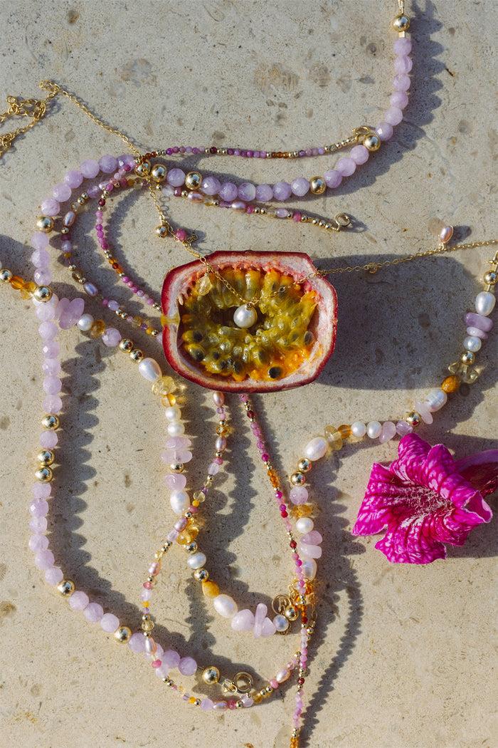 Yay Paris Lana Necklace - Purple Jade
