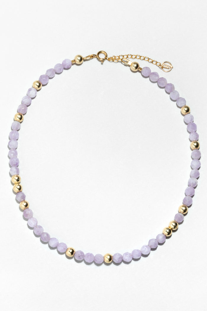 yay paris Lana Necklace - Purple Jade