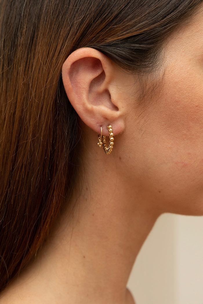 Yay Paris Large Beaded Hoop Earrings