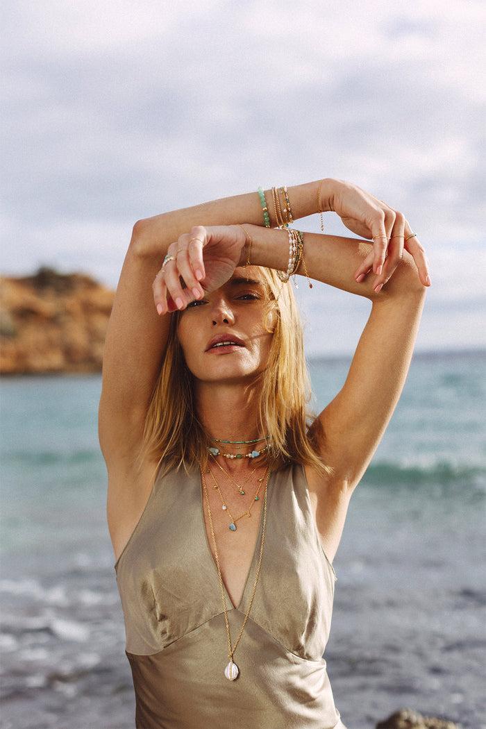 Yay Paris Large Cauri Pendant - Cultured Pearl