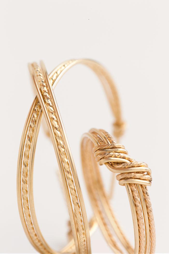 Yay Paris Large Creole Diamanté