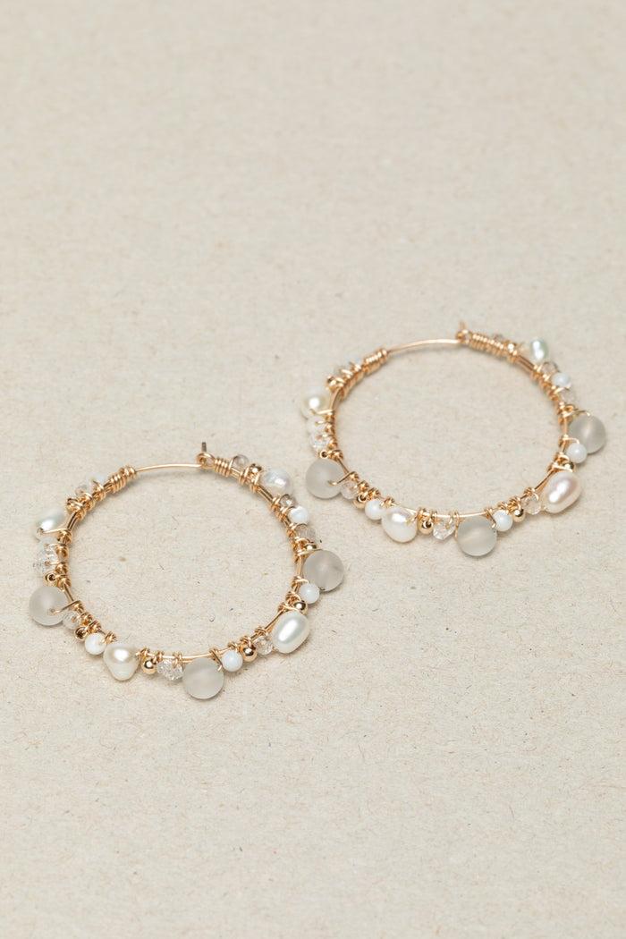 yay paris Large Venus Creoles - Eternal Snow