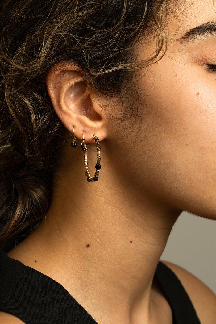 Yay Paris Large Venus Creoles - Night