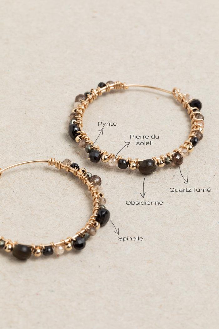 Yay Paris Large Venus Creoles - Night