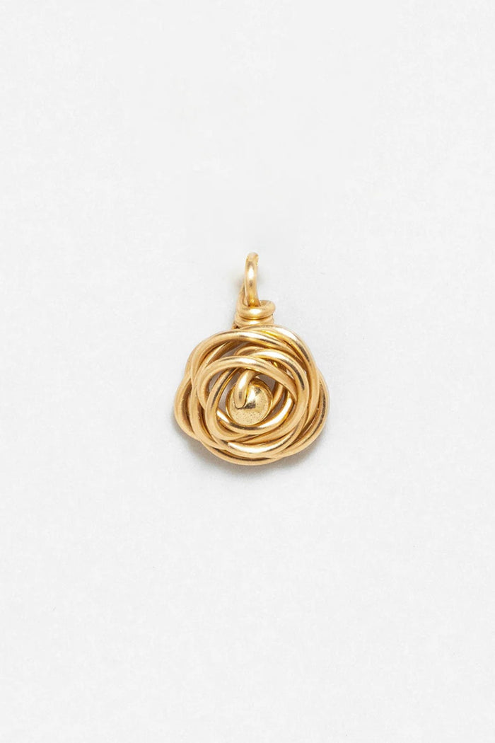 yay paris Medium Rosa Pendant - Gold