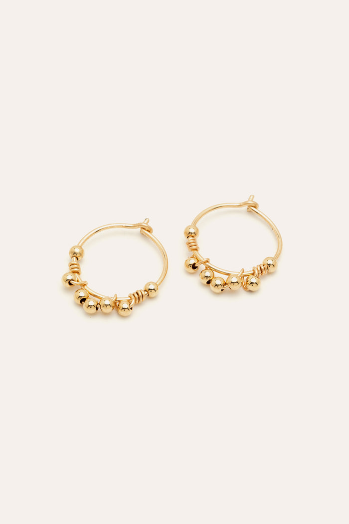 yay paris Mini lace hoop earrings