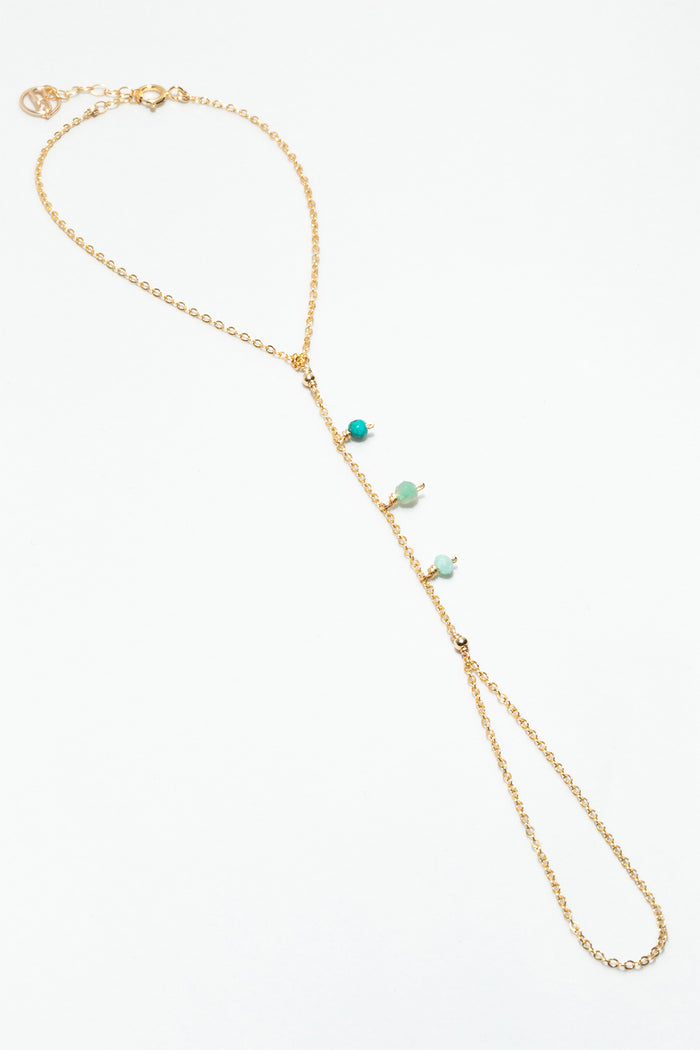 yay paris Nayla hand jewelry - Blue Lagoon