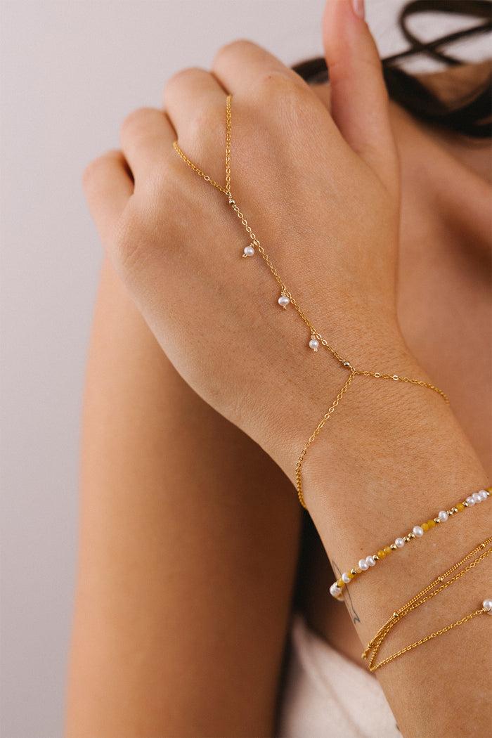 Yay Paris Nayla Hand Jewelry - Cultured Pearl