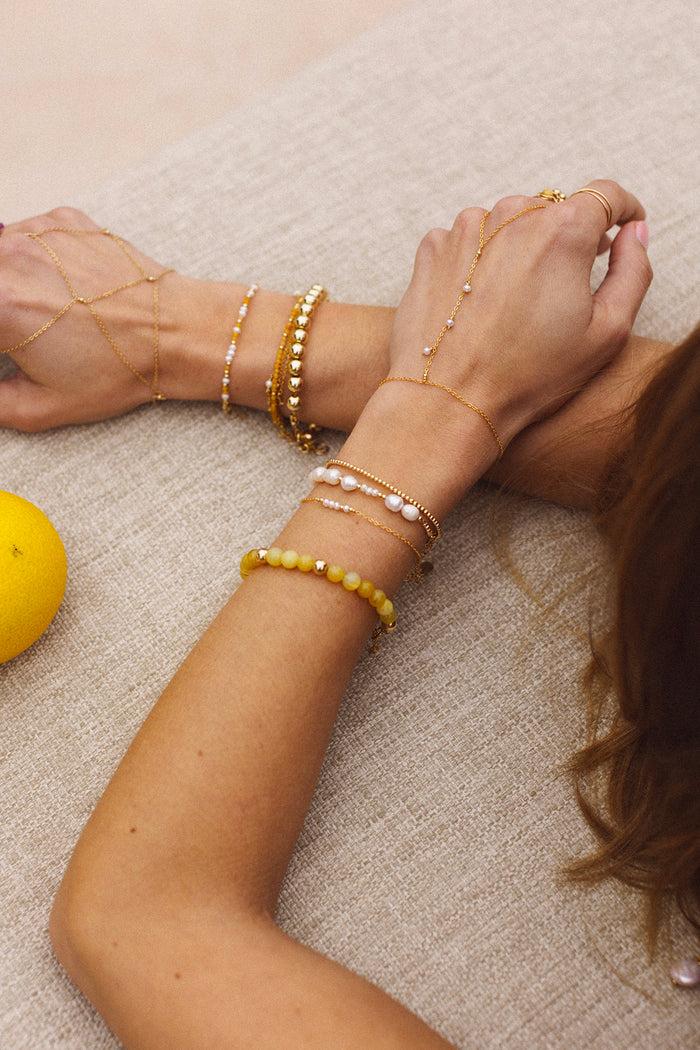 Yay Paris Nayla Hand Jewelry - Cultured Pearl