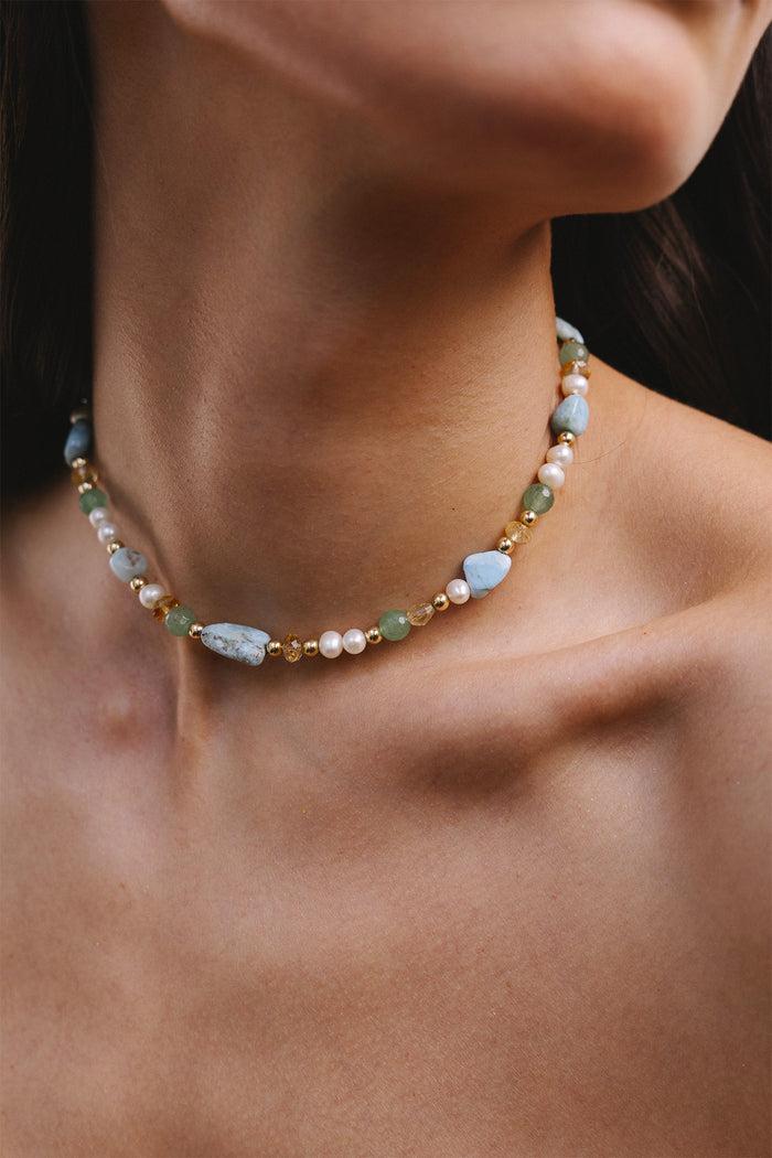 Yay Paris Nina Necklace - Blue Lagoon