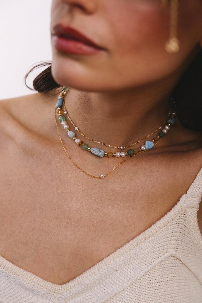 Yay Paris Nina Necklace - Blue Lagoon