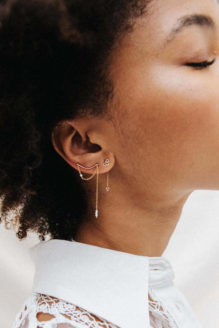 Yay Paris Petal Stud Earrings