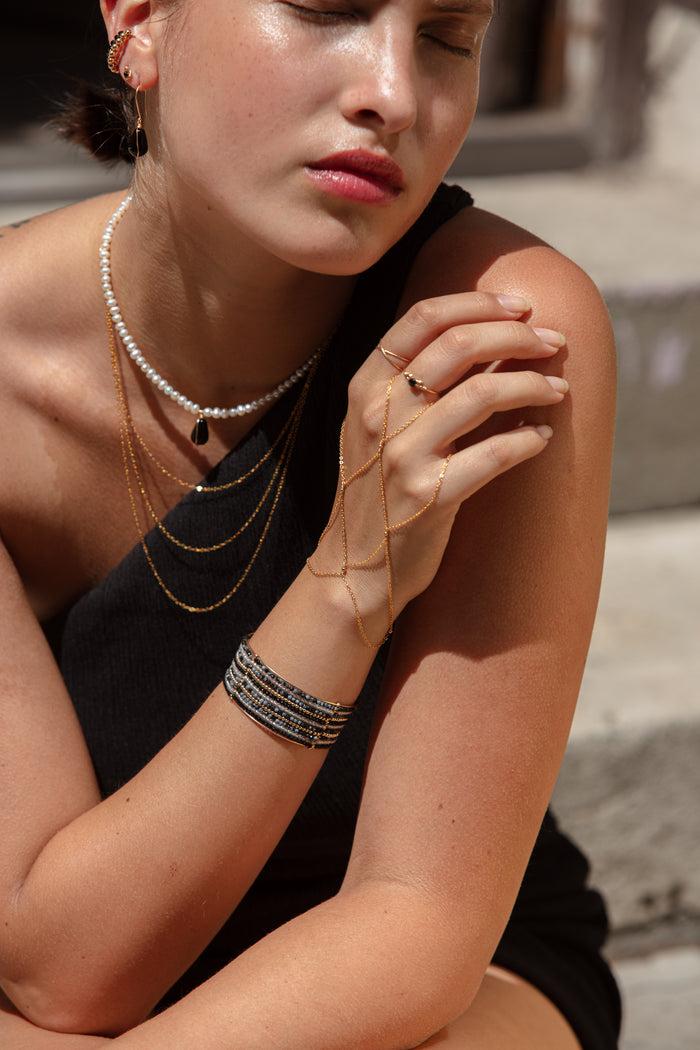 Yay Paris Poire Necklace - Cultured Pearls & Agate