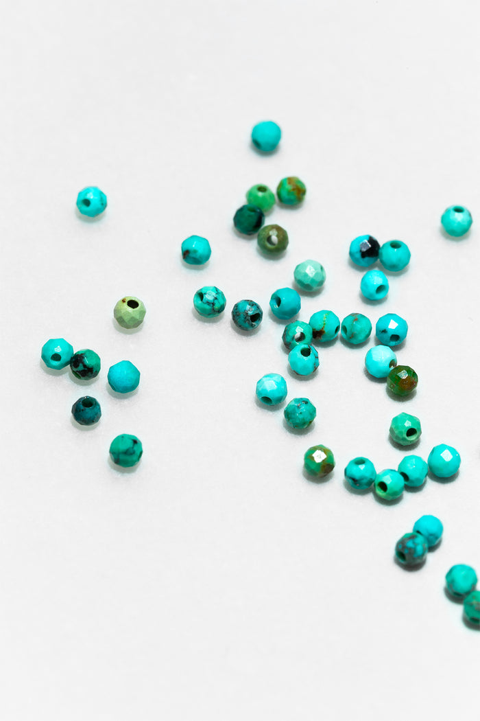 Yay Paris Priya Creoles - Turquoise Silver