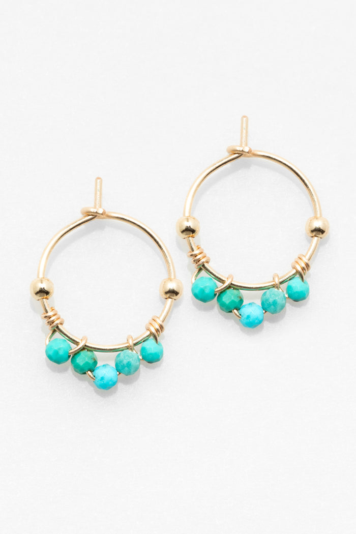 yay paris Priya Creoles - Turquoise