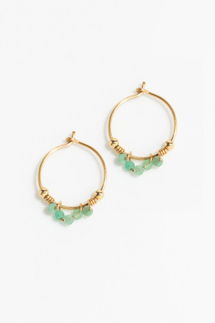 yay paris Priya mini hoop earrings