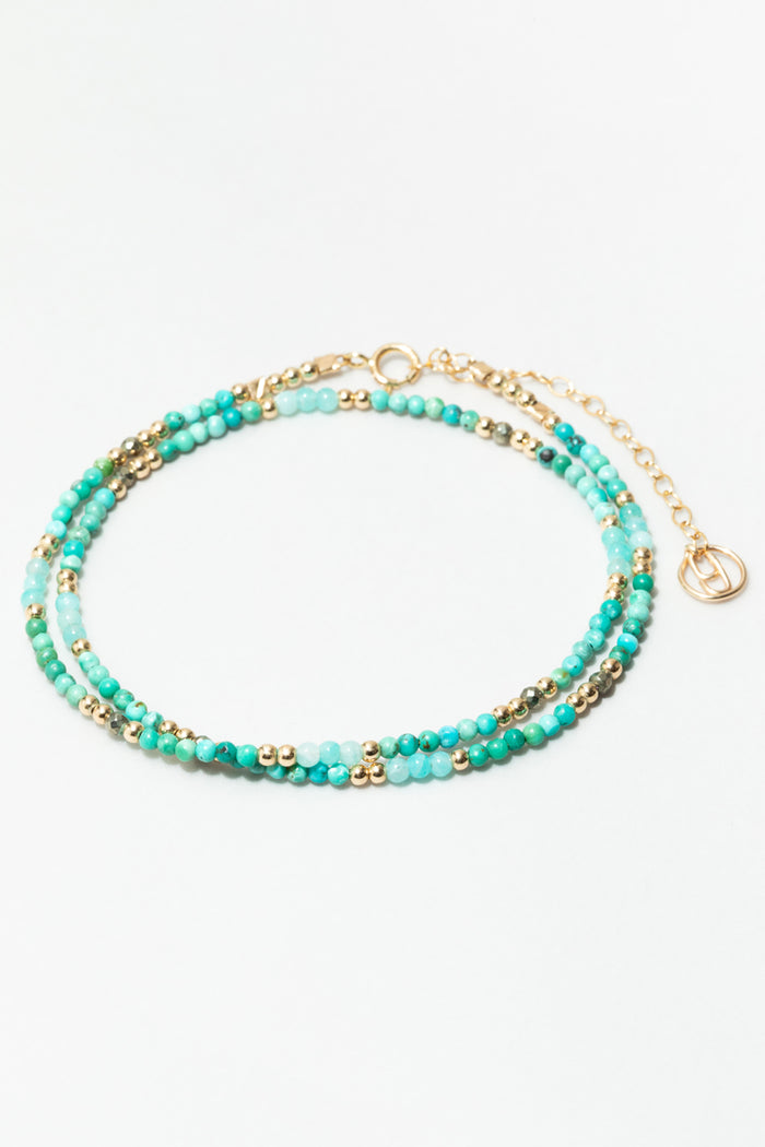 yay paris Queen Bracelet-Necklace - Blue Lagoon