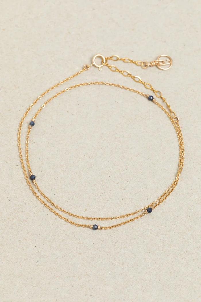 yay paris Satellite Bracelet-Necklace - Sapphire