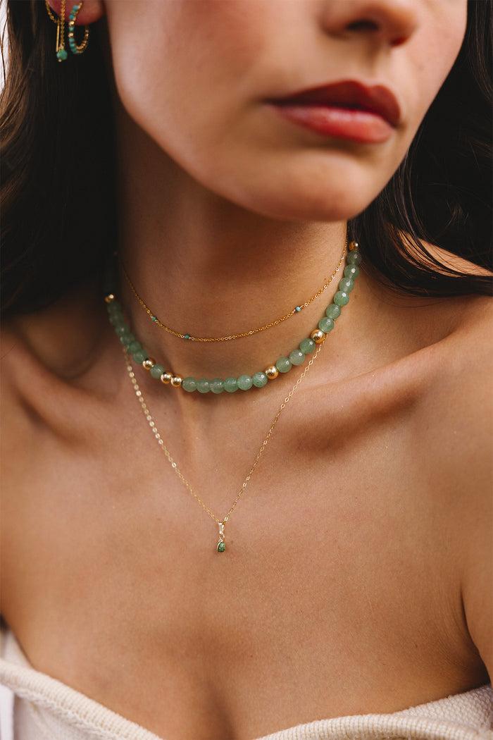 Yay Paris Satellite Bracelet-Necklace - Turquoise