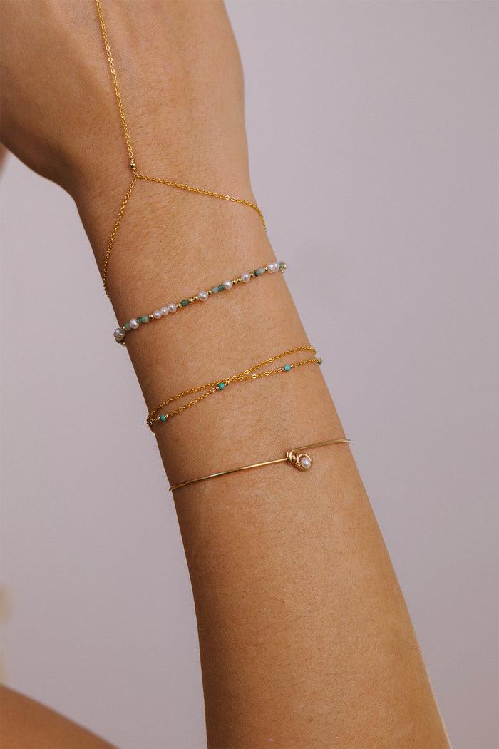 Yay Paris Satellite Bracelet-Necklace - Turquoise