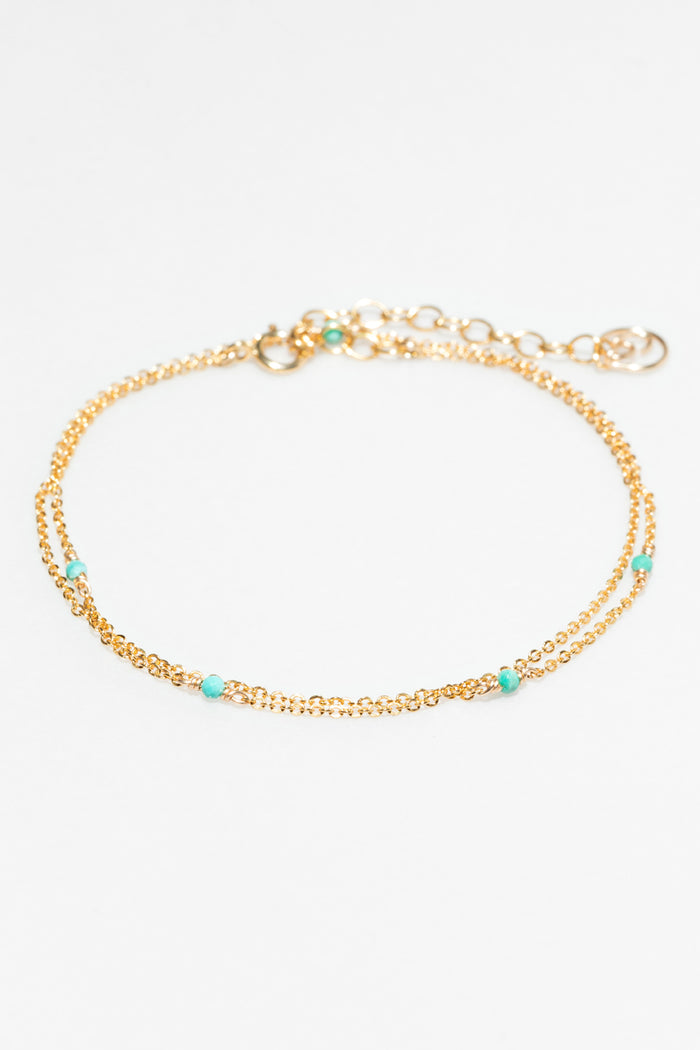 yay paris Satellite Bracelet-Necklace - Turquoise