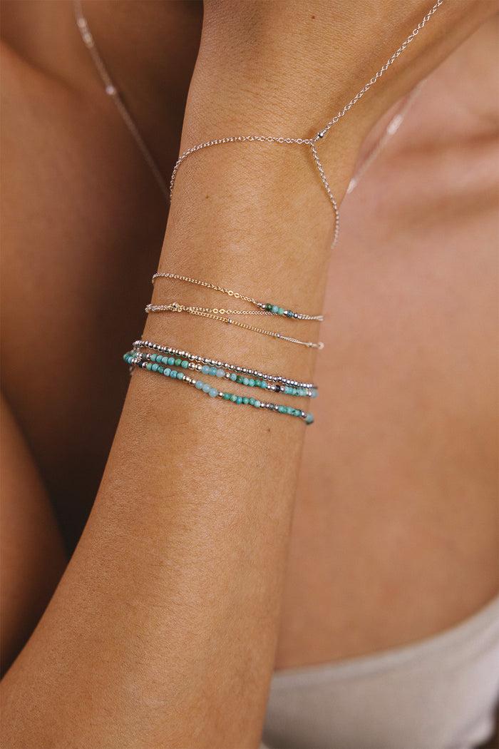 Yay Paris Satellite Double Chain Bracelet - Silver