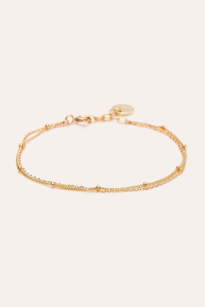 yay paris Satellite double chain bracelet