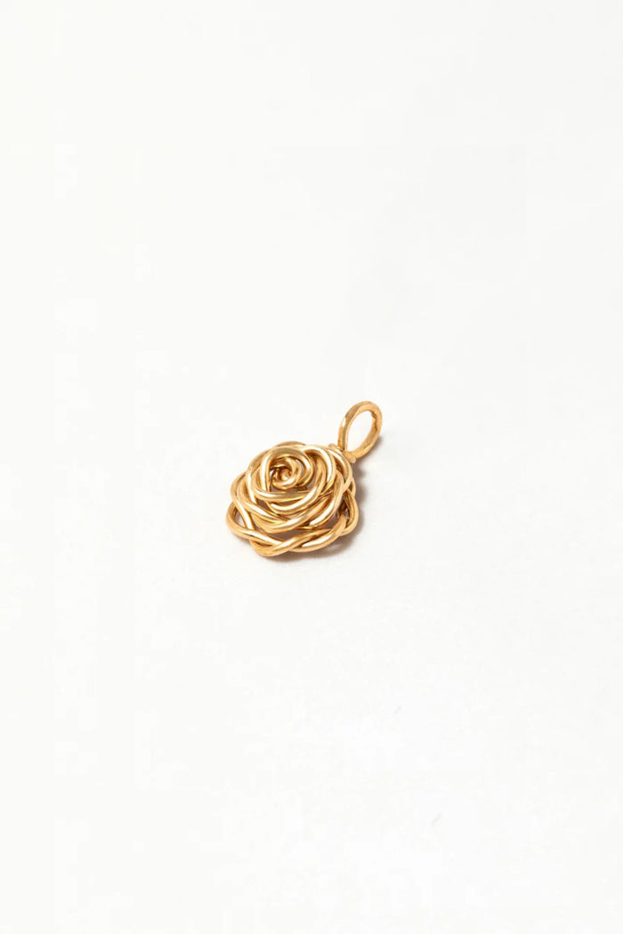 yay paris Small Rosa Pendant - Gold