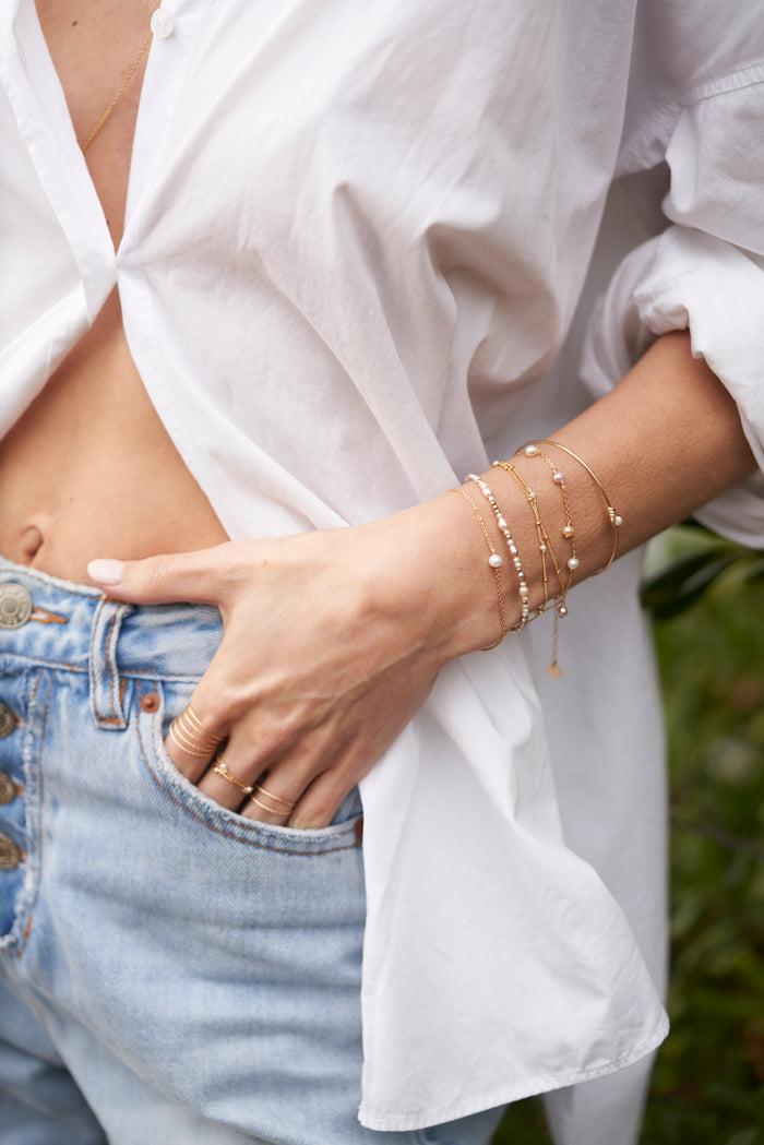 Yay Paris Stella Bracelet - Cultured Pearl