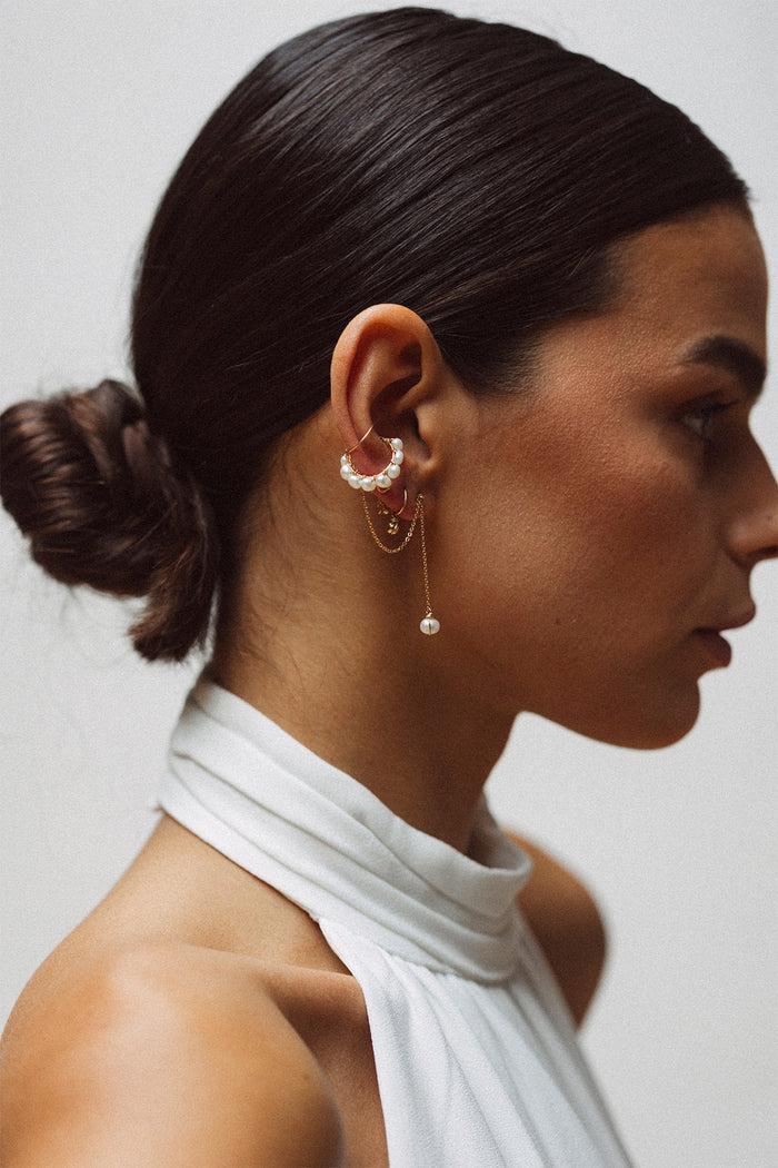 Yay Paris Stella Ear Cuff - Cultured Pearl