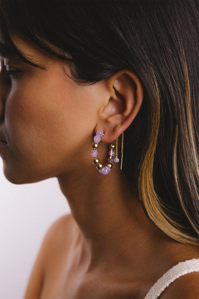 Yay Paris Stella Ear Cuff - Purple Jade