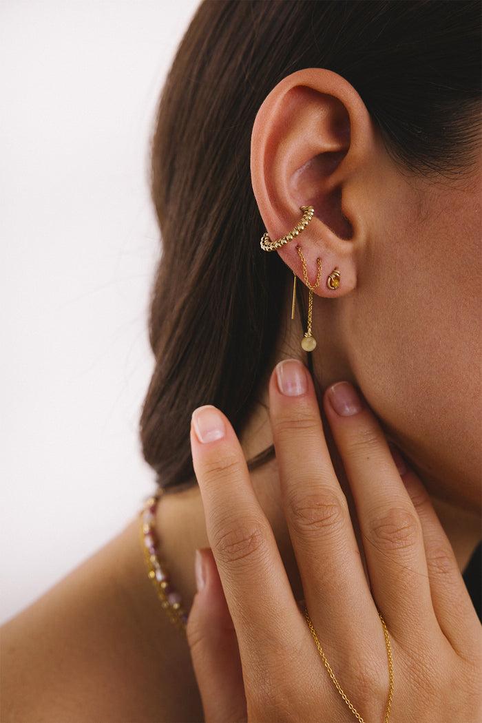 Yay Paris Stella Ear Cuff - Tiger's Eye