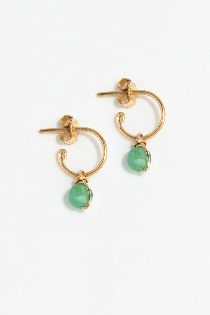 yay paris Stella mini hoop earrings