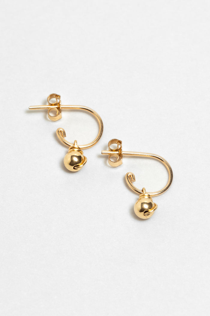 yay paris Stella Mini Hoops - Gold