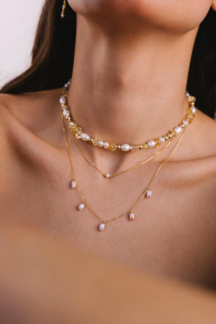 Yay Paris Stella Necklace - Cultured Pearl