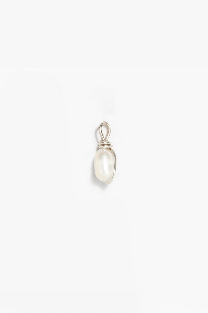 yay paris Stella Pendant - Cultured Pearl Silver