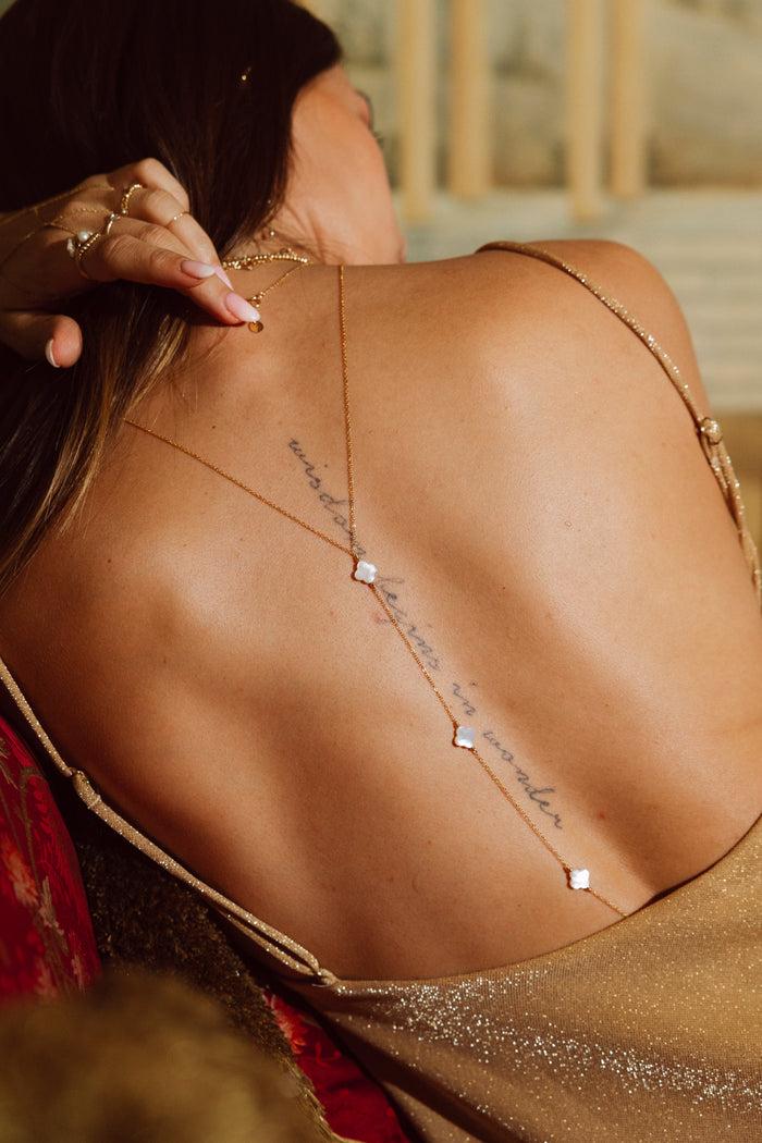 Yay Paris Swan Body Jewel - White Pearl Stars