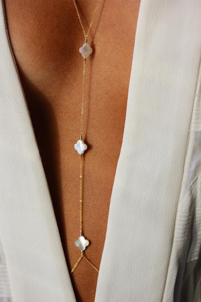 yay paris Swan body jewel - White pearl stars
