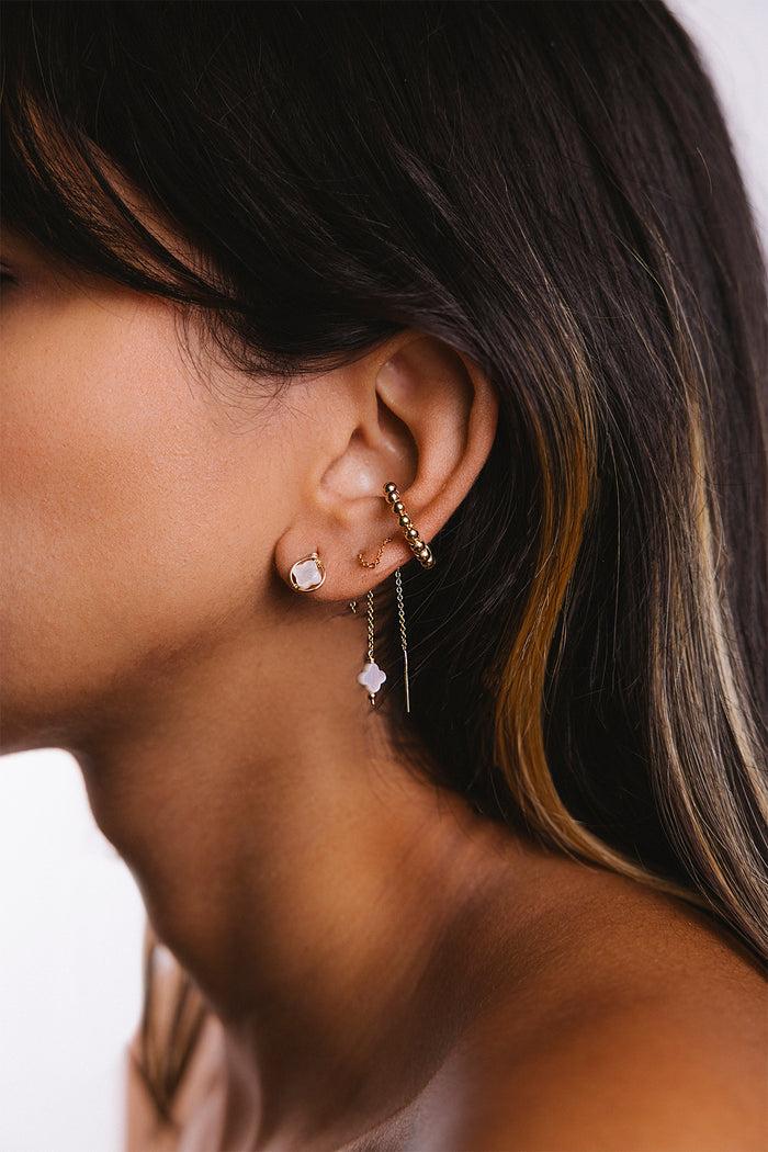 Yay Paris Swan Ear Jewel - Mother Of Pearl